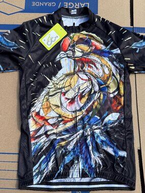 MOXILYN Cycling Jersey Mens Womens Bicycle Clothing Short Sleeve Bike NWT Medium